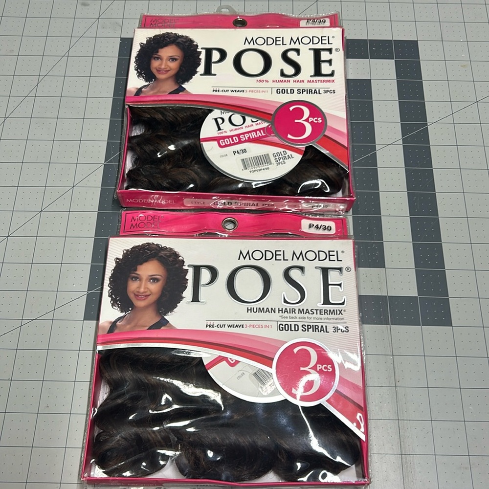 2 packs- Model Model Pose 100% human hair
Weaving